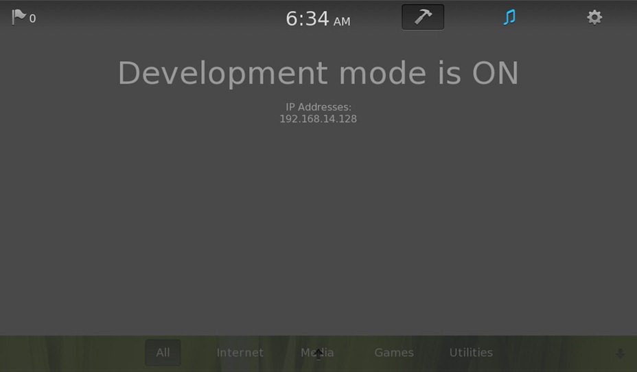 Tablet OS Development Mode