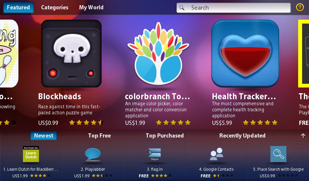 colorbranch on BlackBerry App World